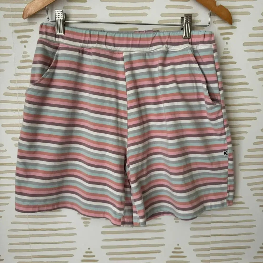 Striped Pastel Pull-On Women’s Shorts